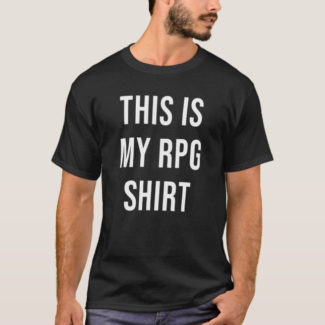 T-shirt Voici My RPG Dungeons DM Master D20 Dragons (Devant)