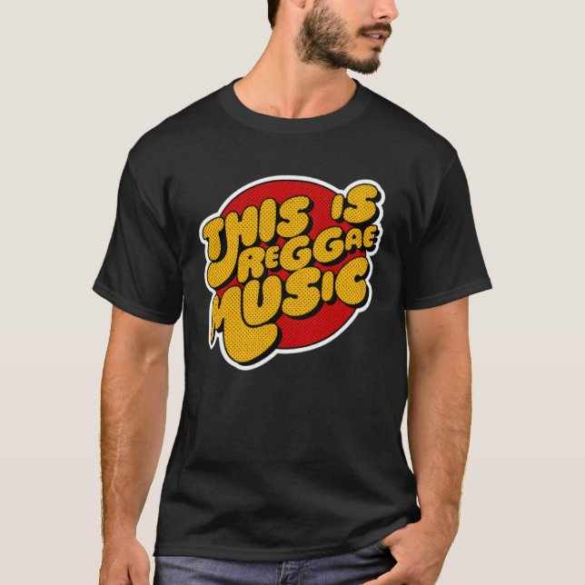 T-shirt Voici Reggae Music (Devant)
