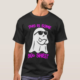 T-shirt Voici Un Cool De Feuille De Boite Ghost Funny Hall