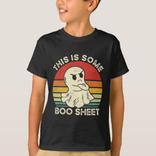T-shirt Voici Une Fiche De Boite Drôle Fantôme Rétro Hallo