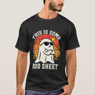 T-shirt Voici Une Fiche De Boite Drôle Fantôme Rétro Hallo