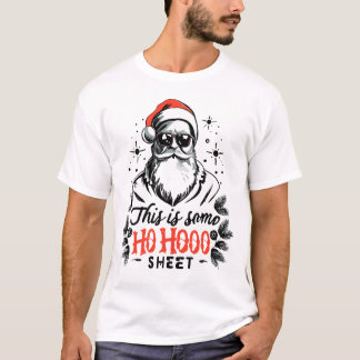 T-shirt Voici une petite feuille HoHooo Santa Claus drôle 