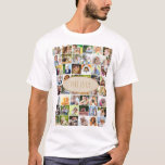 T-shirt Voici Us 40 Photo Collage Family Reunion<br><div class="desc">T-shirt Modèle photo que vous pouvez customiser avec jusqu'à 40 photos différentes. Le texte est écrit en caractères maigres et se lit "This Is Us", que vous pouvez modifier si vous le souhaitez. Le modèle photo est prêt à vous permettre d'ajouter vos images travaillant de gauche à droite dans des...</div>