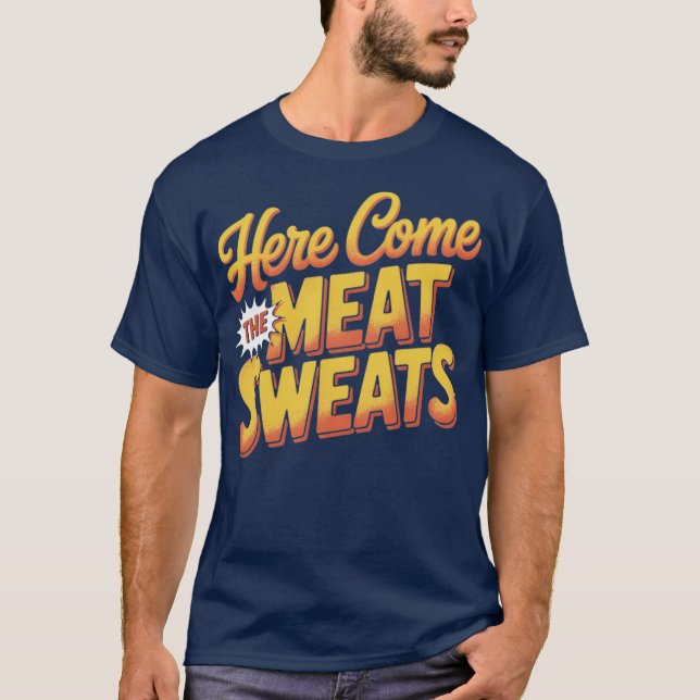T-shirt Voici Venir La Viande Chante Drôle Thanksgiving (Devant)