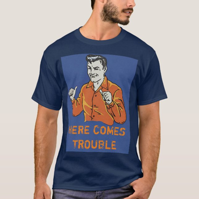 T-shirt voici venir le problème (Devant)