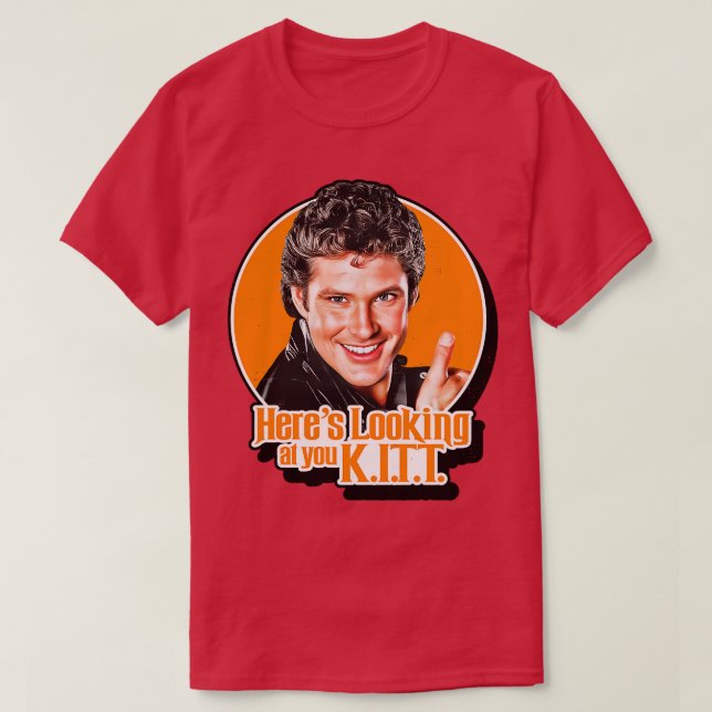 T-shirt Voici Vous Regardant KITT (Design devant)