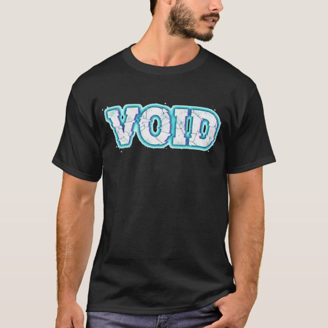 T-shirt VOID//CRACKED : Entrez dans l'abîme électrique (Devant)