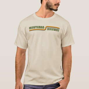T-shirt Voie cyclable Minuteman Boston Massachusetts
