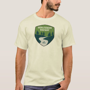 T-shirt Voie cyclable Minuteman Boston Massachusetts