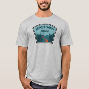 T-shirt Voie cyclable Minuteman Boston Massachusetts
