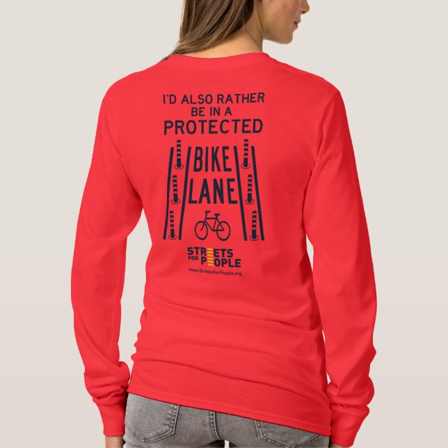 T-shirt Voie cyclable protégée (Dos)