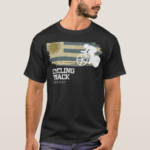 T-shirt Voie cyclable Uruguay Road Vélo Vitesse de course 
