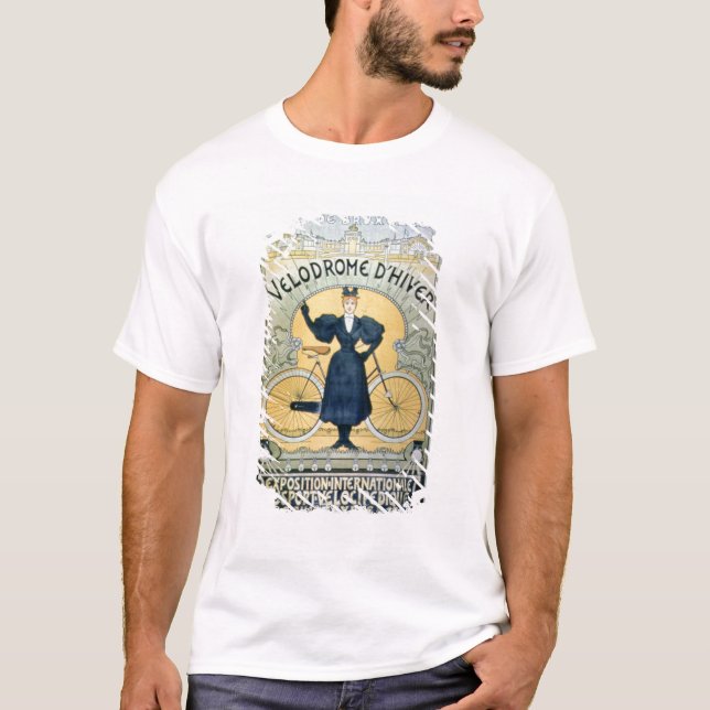 T-shirt "Voie d'emballage de cycle d'hiver", objet exposé (Devant)