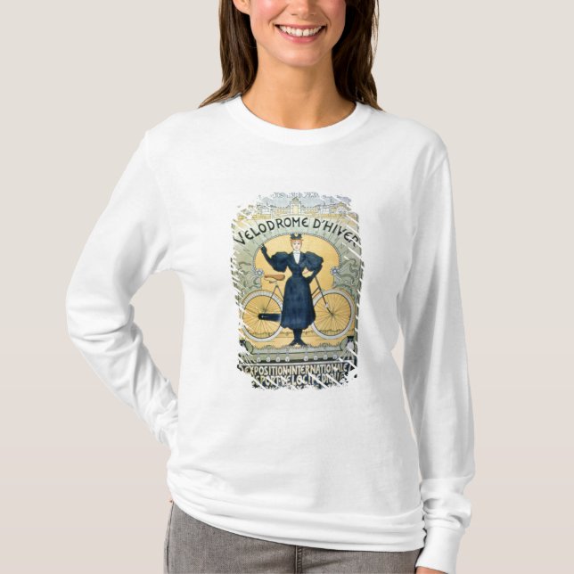 T-shirt "Voie d'emballage de cycle d'hiver", objet exposé (Devant)