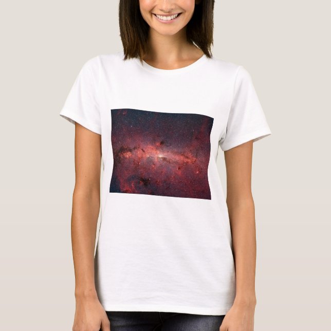 T-shirt Voie Lactée Centre Galactique, Étoiles, Nuages, Cl (Devant)