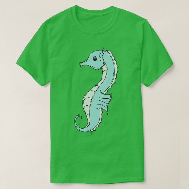 T-shirt Voie maritime bleue et verte (Design devant)