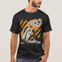 Voie plate emballant la chemise de moto