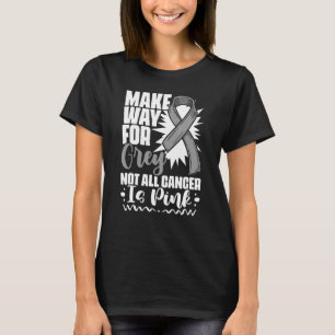 T-shirt Voie Pour Le Ruban Gris Survivant Tumeur Cerveau