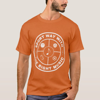 T-shirt voie sportive avec la bonne musique drôle vintage