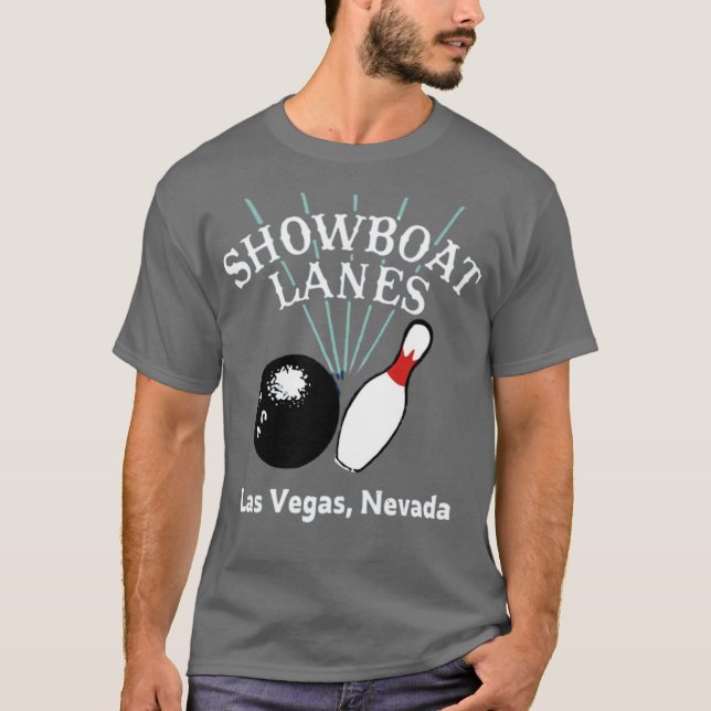 T-shirt Voies de bateaux de chasse - Las Vegas, NV - Bowli (Devant)