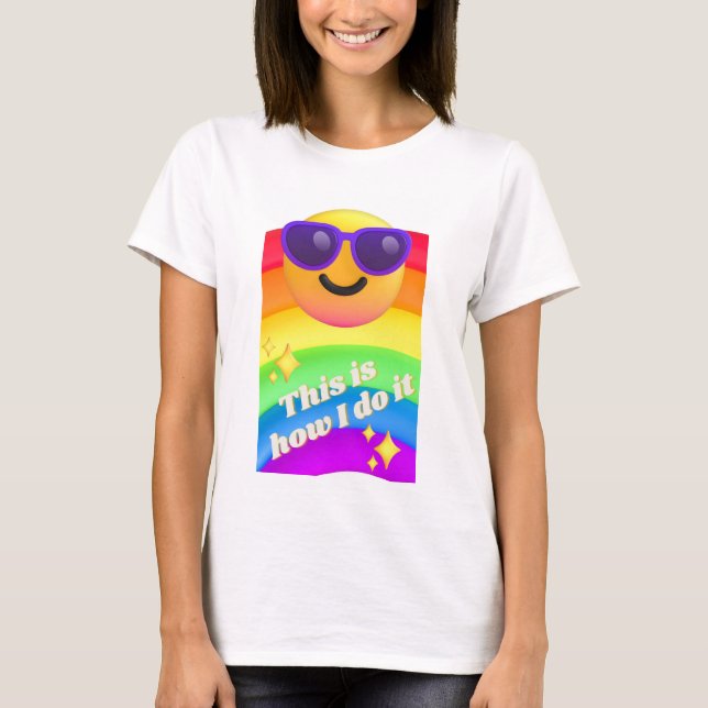 T-shirt voilà comment je le fais (Devant)