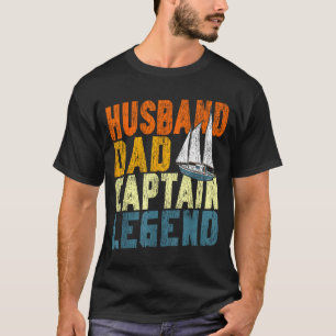 T-shirt Voile bateau à voile rétro vintage mari papa capit