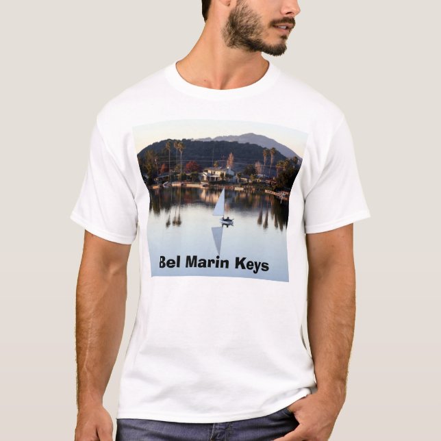T-shirt Voile de décembre, clés de Marin de bel (Devant)