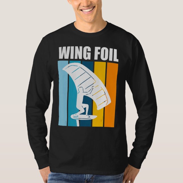 T-shirt Voile de foil rétro Wing Surfer Wing Foil (Devant)