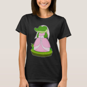 T-shirt Voile de mariée crocodile mariage