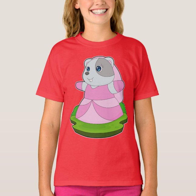 T-shirt Voile de mariée Hamster (Devant)