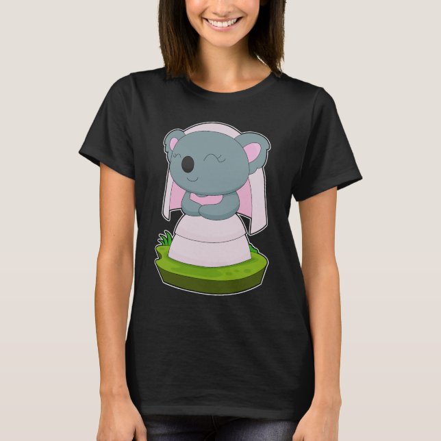 T-shirt Voile de mariée Koala (Devant)