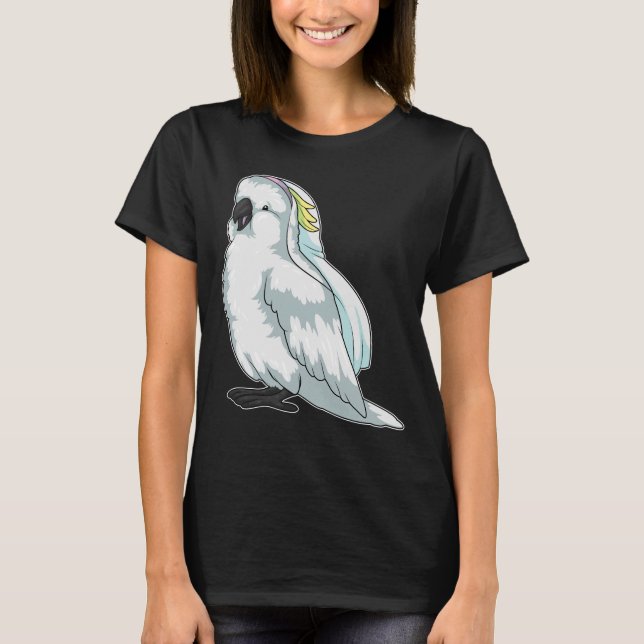 T-shirt Voile de mariée perruche mariage (Devant)