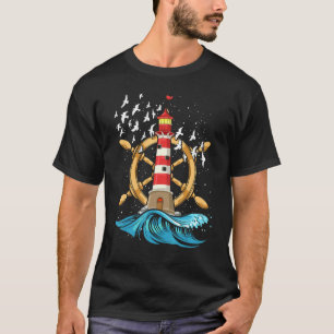 T-shirt Voile de mer Roue de direction Nautique Seagull Oc
