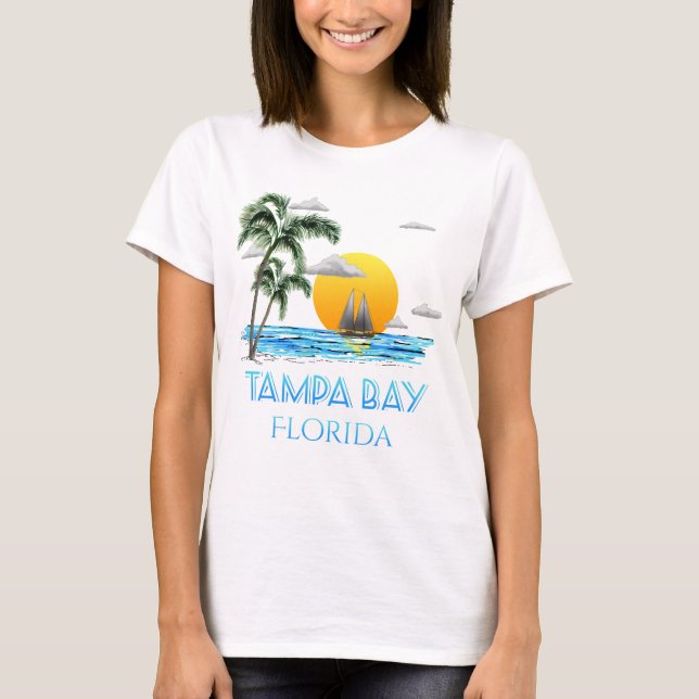 T-shirt Voile de Tampa Bay Floride (Devant)