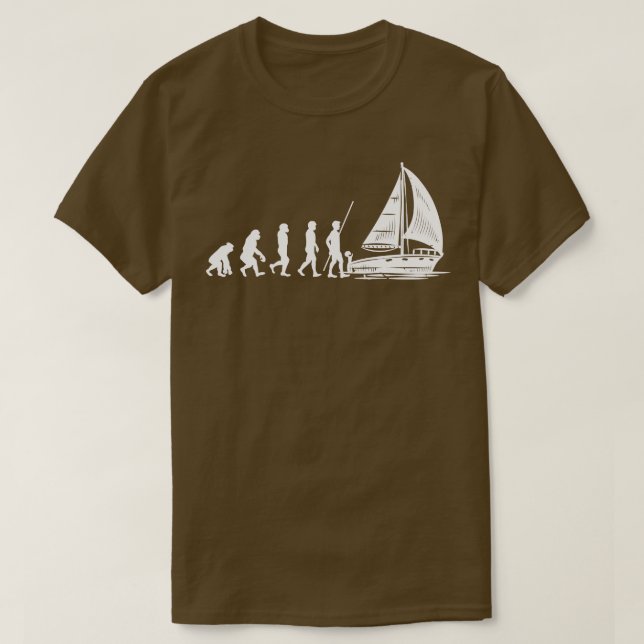 T-shirt Voile de voile Evolution Cadeau (Design devant)
