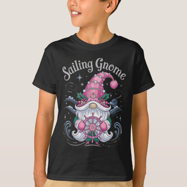 T-shirt Voile Gnome Direction Noël (Devant)