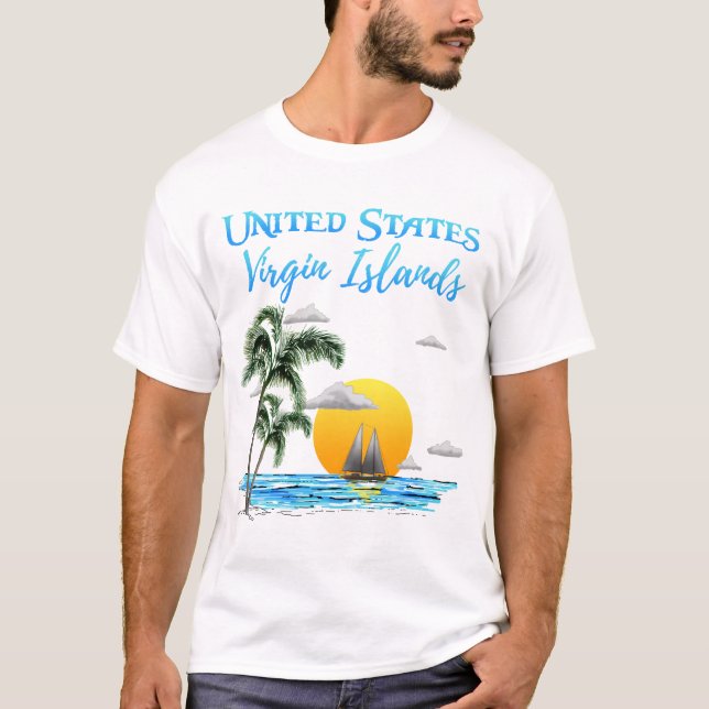 T-shirt Voile Iles Vierges Américaines (Devant)