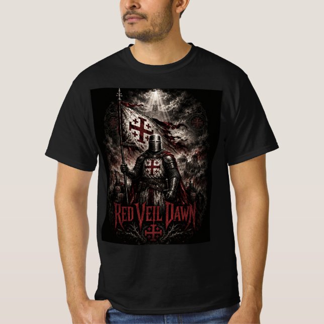T-shirt VOILE ROUGE AUBE - Croisé (Devant)