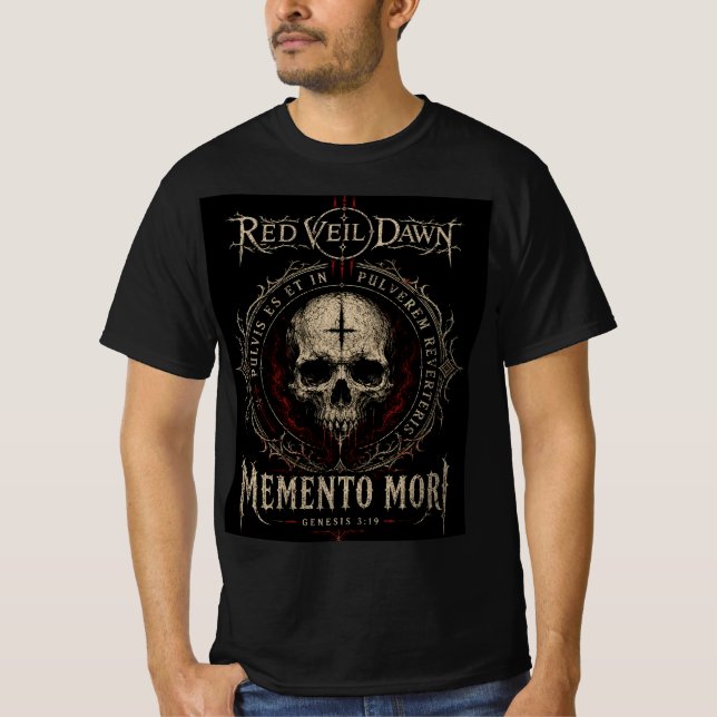 T-shirt VOILE ROUGE AUBE - Momento Mori (Devant)