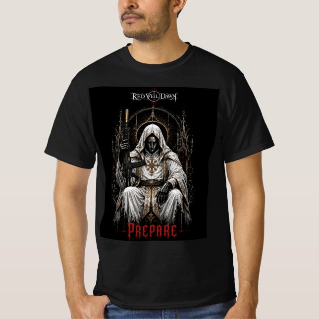 T-shirt VOILE ROUGE AUBE - Prépare (Devant)