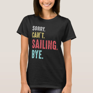 T-shirt Voile Vintage Rétro Yacht Voilier Capitaine Da