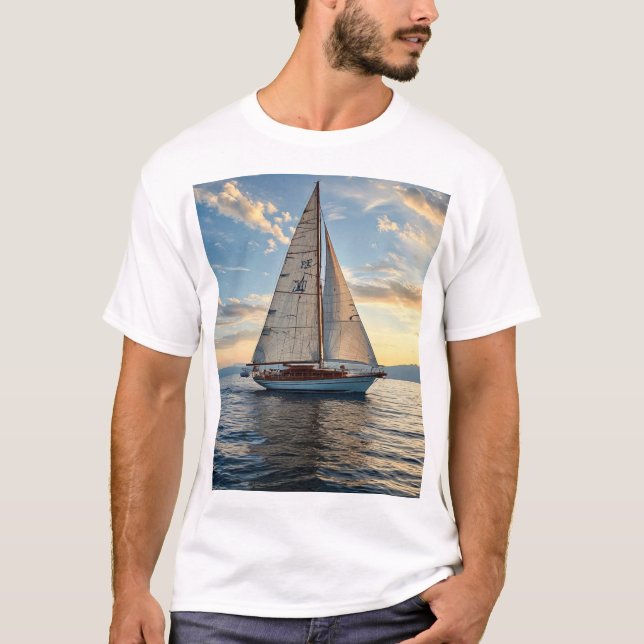 T-shirt voilier cool (Devant)