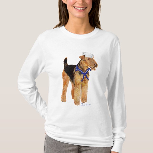 T-shirt Voilier de chien salé (Devant)