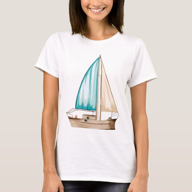 T-shirt Voilier féminin (Devant)