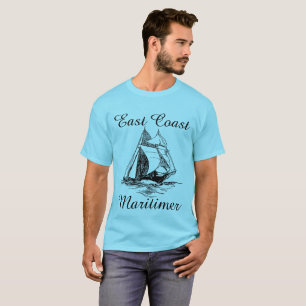 T-shirt Voilier maritime de la côte Est