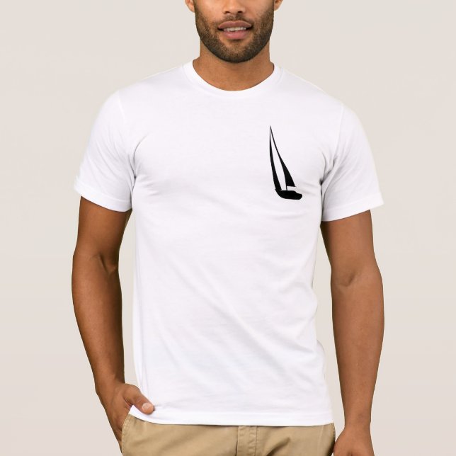 T-shirt Voilier Mens Blanc (Devant)