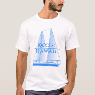 T-shirt Voilier nautique de la côte de Kapolei
