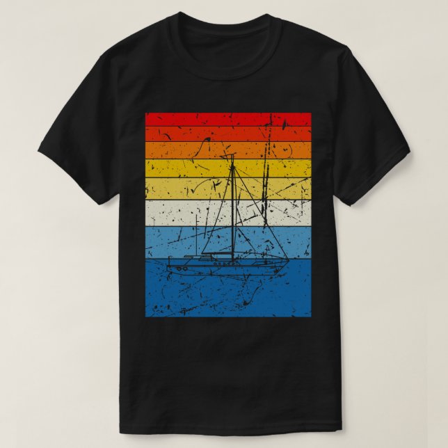 T-shirt Voilier Retro Vintage (Design devant)
