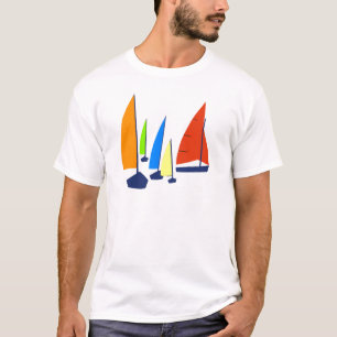 T-shirt Voiliers colorés lumineux