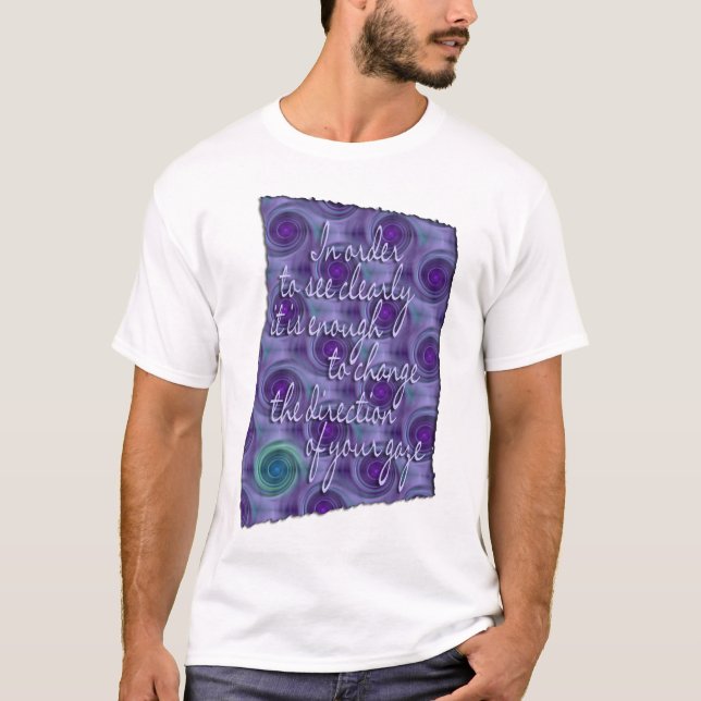 T-shirt voir Clairement - sagesse (Devant)